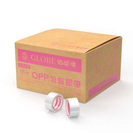 粉紅地球透明包裝膠帶#700